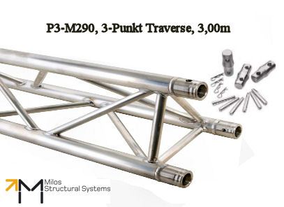 LiteTruss P3-M290, 3-Punkt Traverse, 3,00m, TÜV